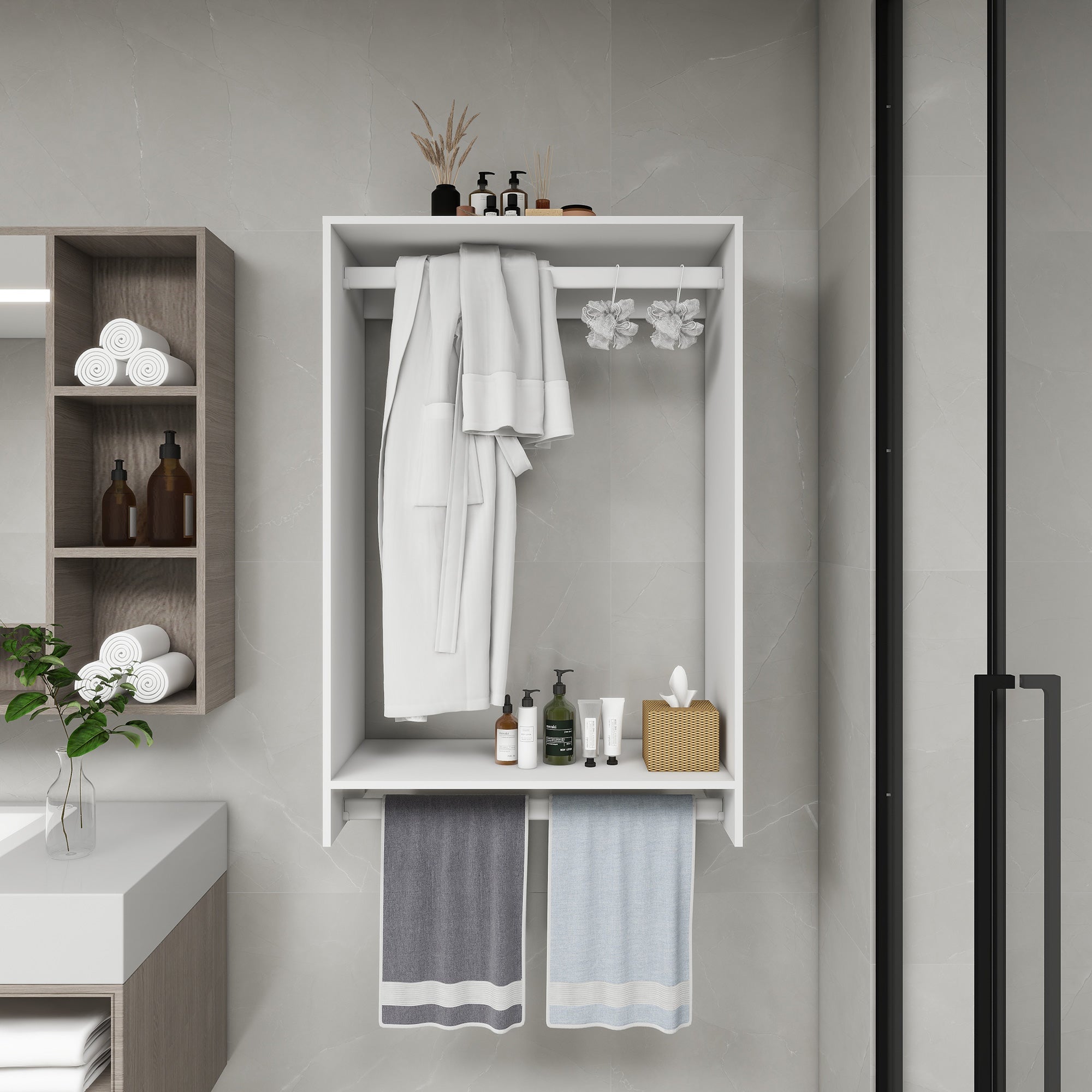 Modular Wooden Closet Organizer System