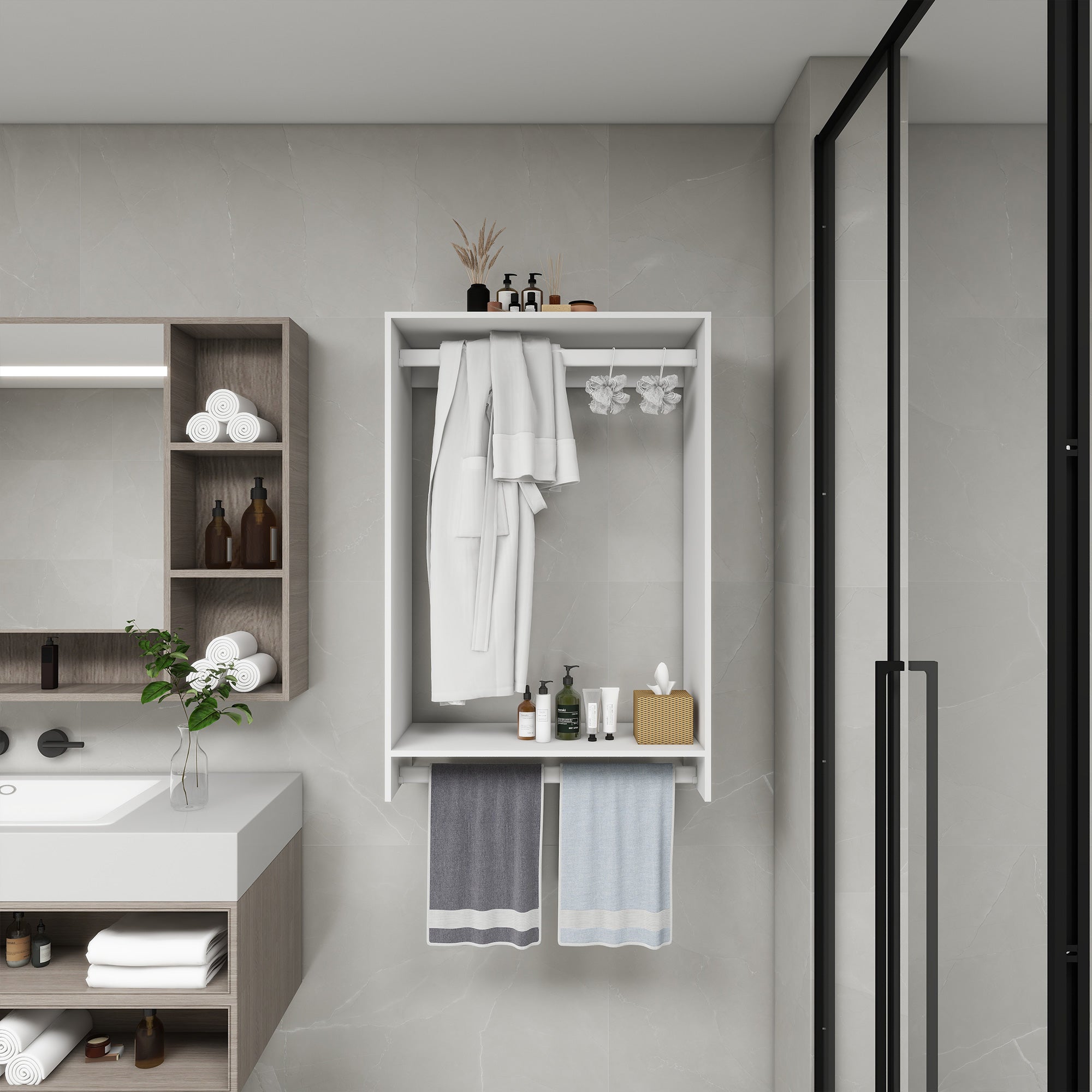 Modular Wooden Closet Organizer System