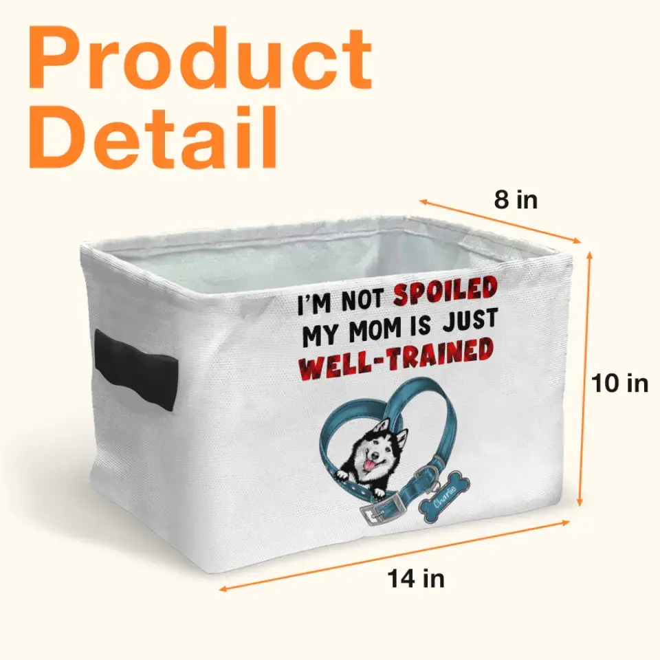Personalized Dog Storage Box