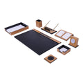 Leather Desk Organizer Set — 11 Piece