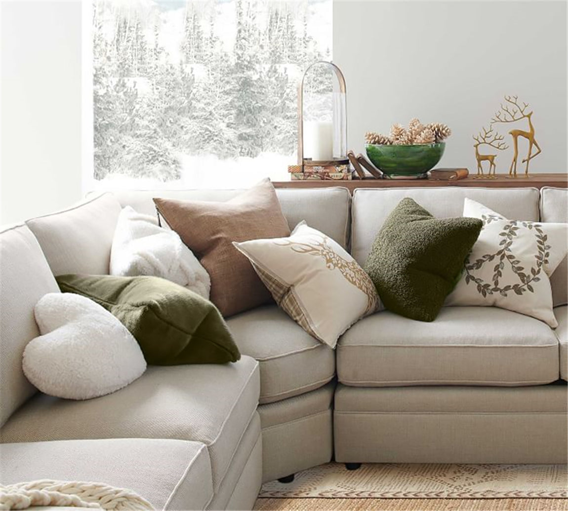 Teddy Faux Fur Throw Pillow Set