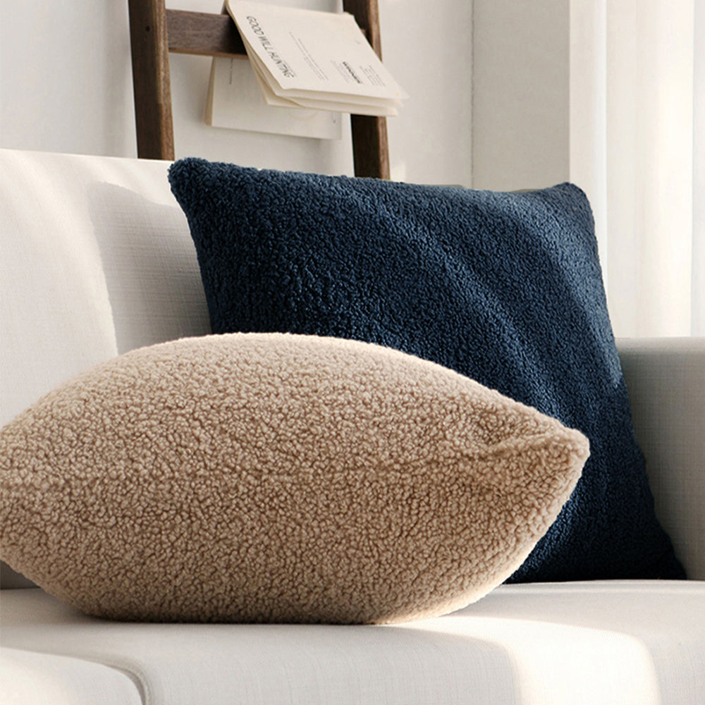 Teddy Faux Fur Throw Pillow Set