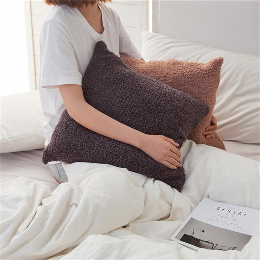 Teddy Faux Fur Throw Pillow Set