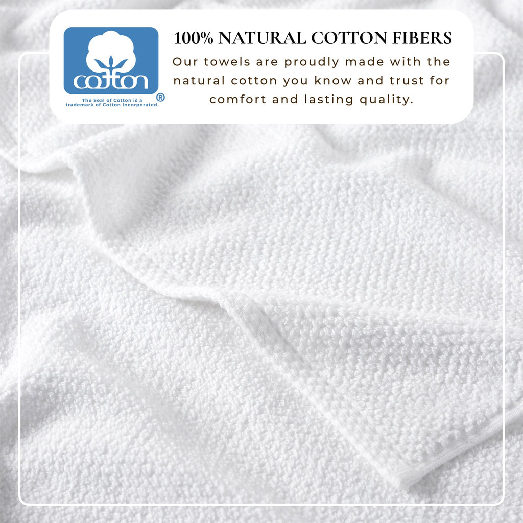 Acacia Cotton Textured Bath Towel Set