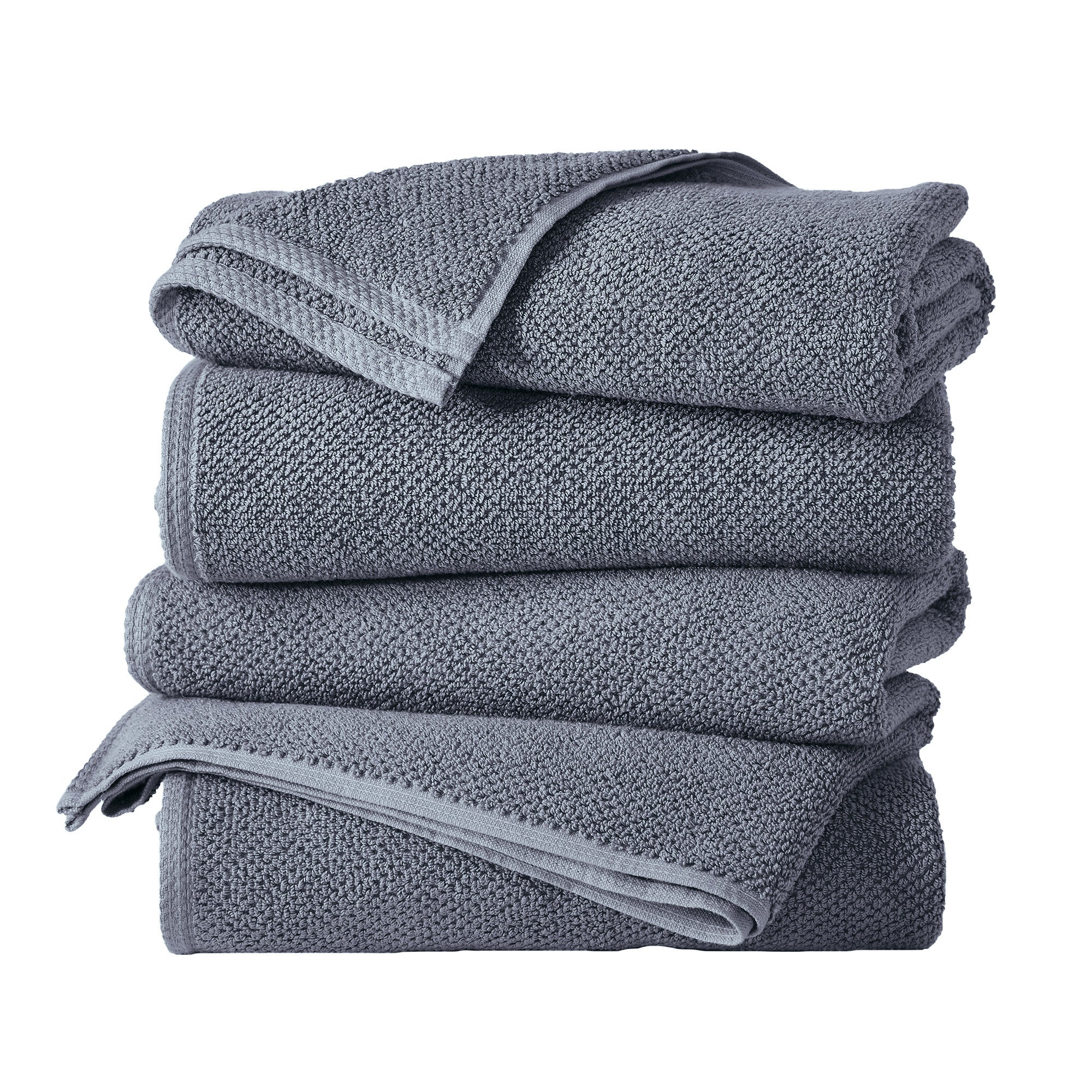 Acacia Cotton Textured Bath Towel Set