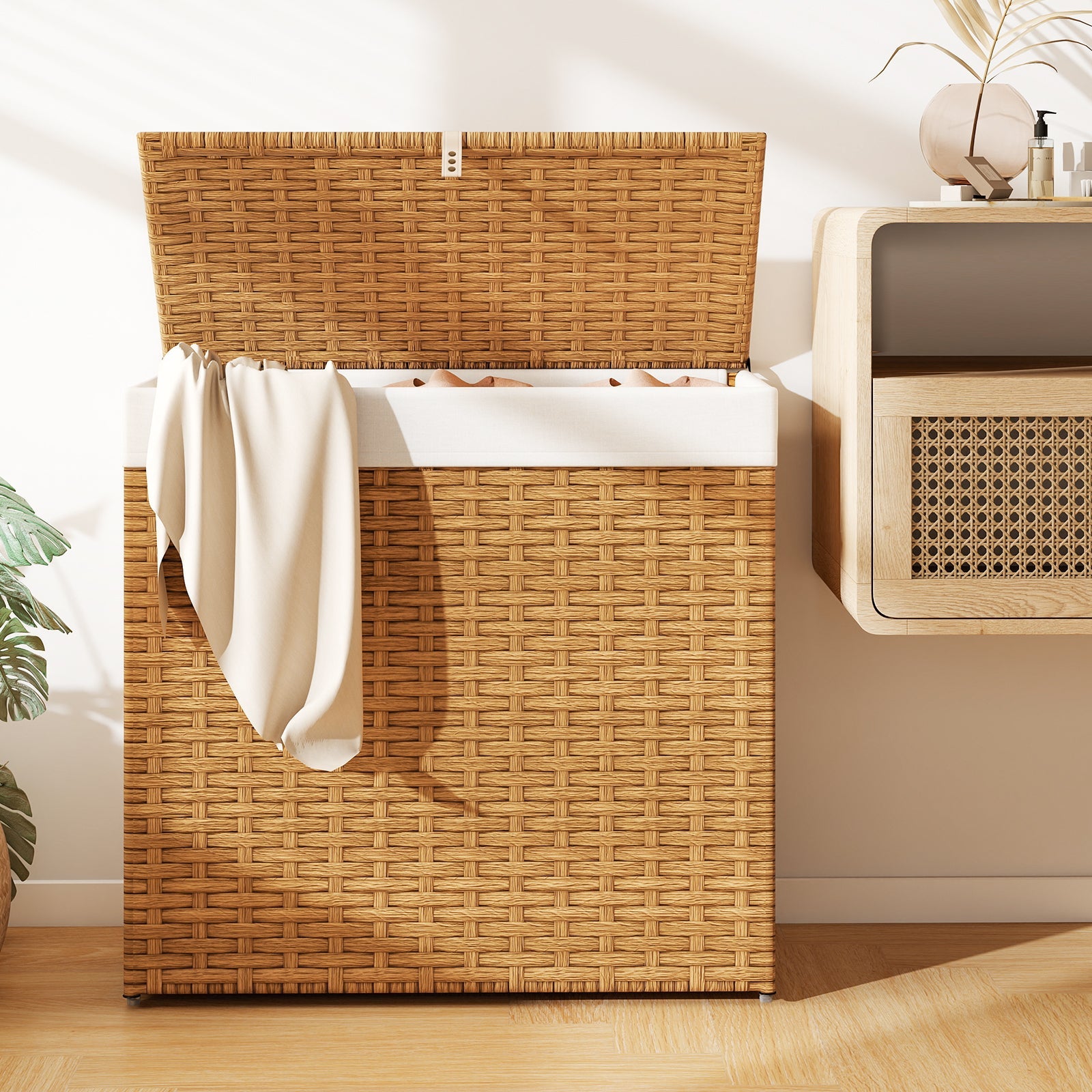 Rolling Laundry Hamper with Lid