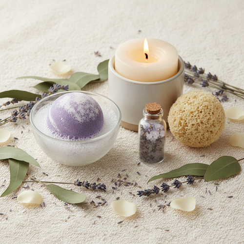 Lavender Bubble Bath Set