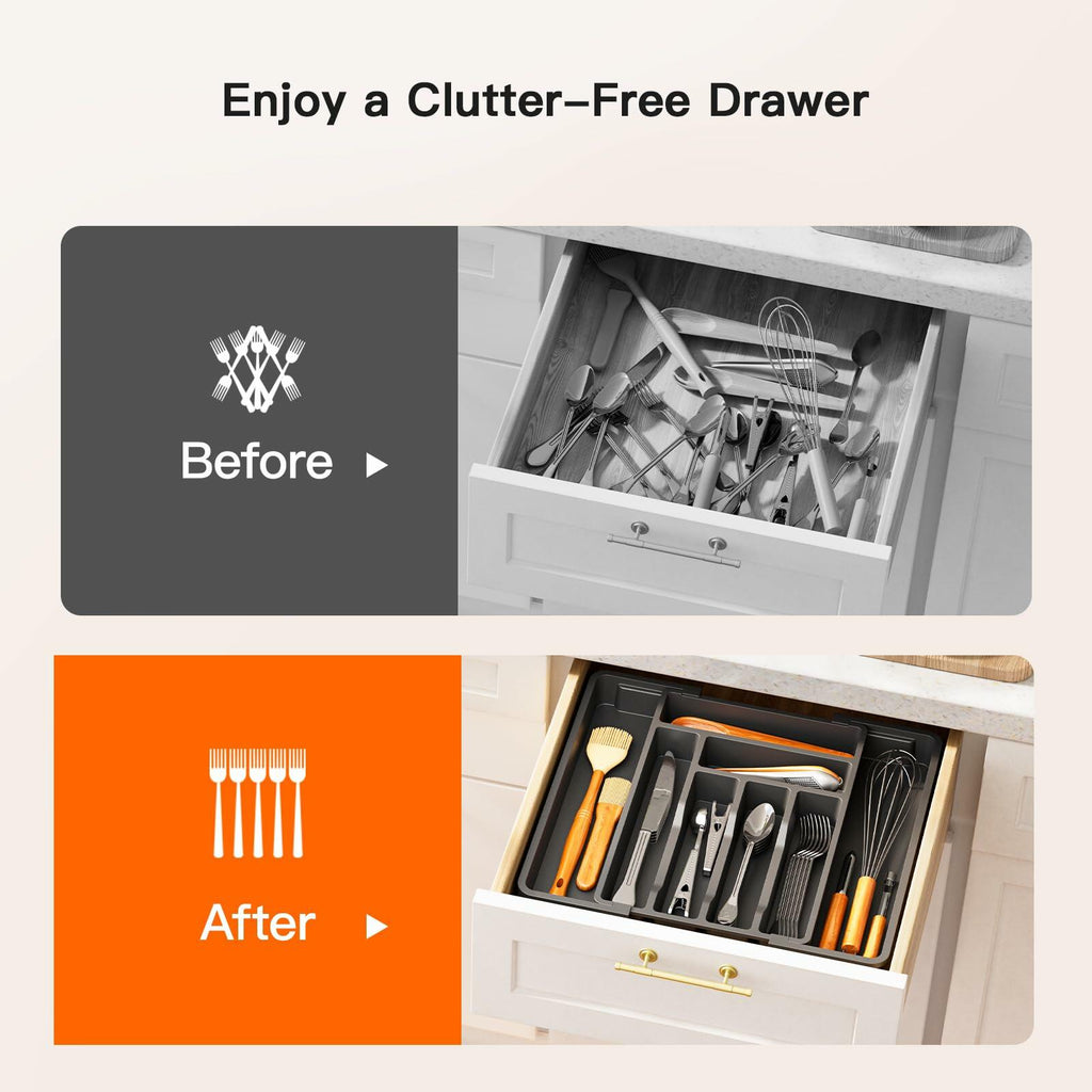 Expandable Silverware & Utensil Drawer Organizer