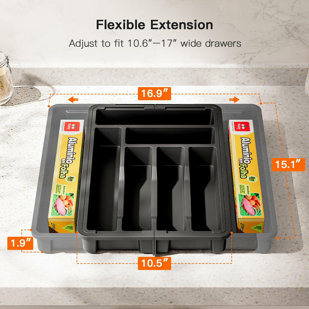 Expandable Silverware & Utensil Drawer Organizer