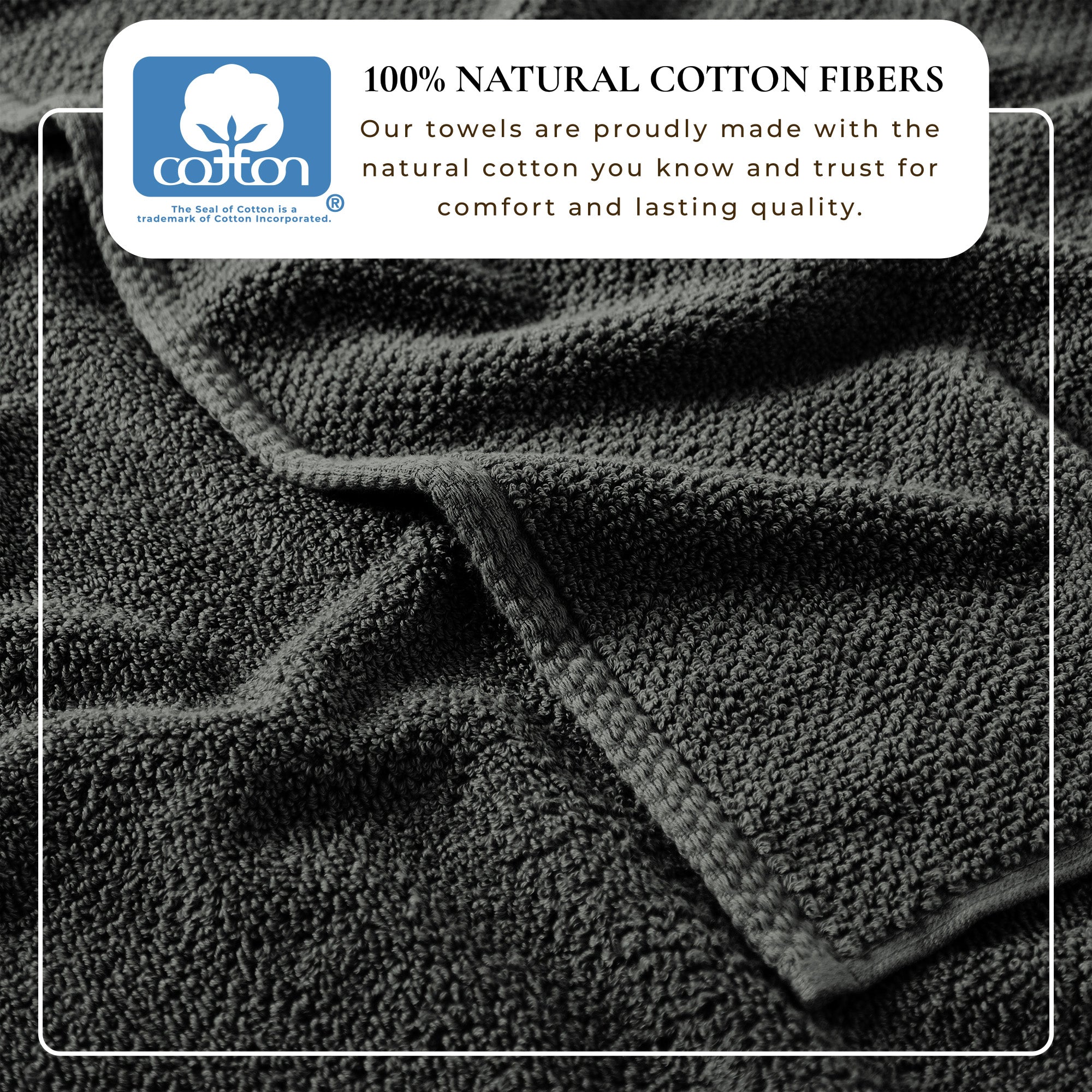 Acacia Cotton Textured Bath Towel Set