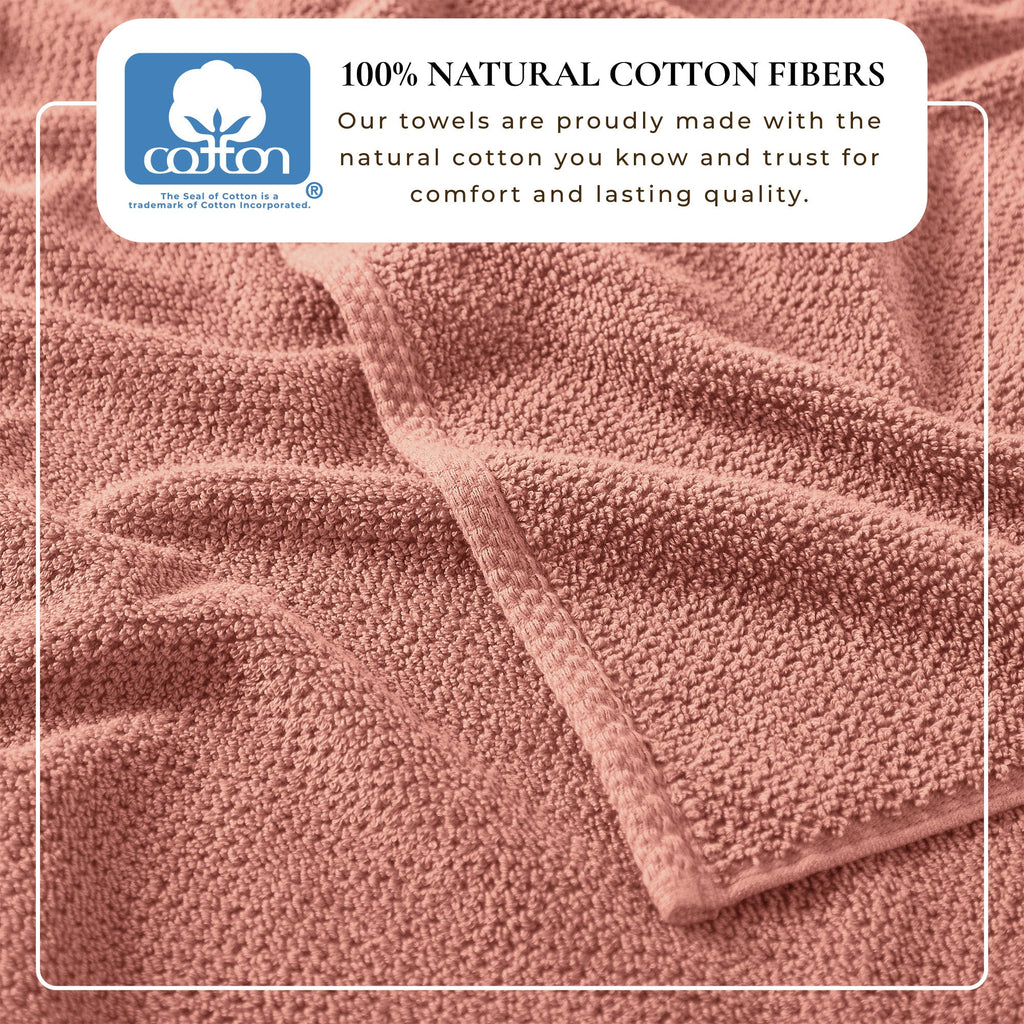 Acacia Cotton Textured Bath Towel Set